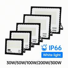 IP66 Dust-Proof Spotlight, LED Outdoor Floodlight, IPXX Aluminum Material, Cool White 30W 50W 100W Flood Light, 6000K; Suitable For Backyard, Driveway, Garage, Corridor, Garden, Construction Site - Cool White - View 1