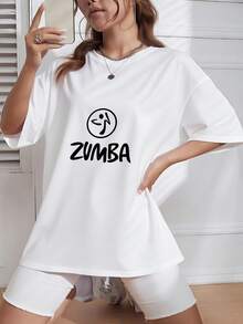 NEW! ZUMBA Workout Women T-Shirts Unisex S-3XL Various Colors_124_t1 - 白色 - 查看 3