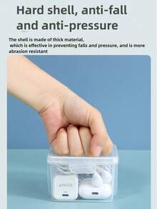 1pc Minimalist Transparent Cable Management Box, Compact & Elegant Cable Organizer Box, Dust-Proof & Waterproof Desktop Cord Holder - Clear - View 11