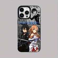Funda de Teléfono Colorida y Plateada de Moda para iPhone 16 15 14 13 12 11 Pro Max XS Max X XR 7 8 Plus 6S de SAO Kirigaya - Mezcla de colores - Ver 2
