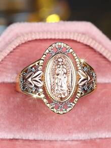 1pc Exquisite Square Cut Black Stone Simple Women's Ring Daily Collocation - ring - View 8