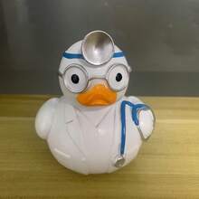 1pc Handmade Daily Hero Duck Doctor Figurine, Suitable For Home Cabinet, Office Desk, Resin Craft Gift, Christmas Decor, Kitchen Accessory, Autumn Decor, Christmas Home Decor, Handmade Gift, Room Decor, Christmas, Thanksgiving Decoration - Multicolor - View 9