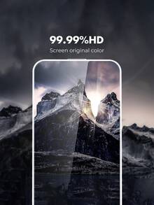 Bộ 3 miếng dán màn hình tương thích với Apple 17/16 Pro Max/16 Pro/16/16 Plus/16E/15 Pro Max/15/15 Pro/15 Plus/14 Pro Max/14 Pro/14/14 Plus/13/12/11, viền trắng in lụa, kính cường lực hai lớp, độ cứng 9H, độ trong suốt cao 99,99%, tương thích với ốp lưng điện thoại, phù hợp với thiết bị 6.9 inch. - trắng - Xem 6