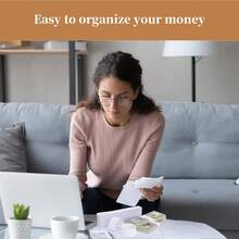 30/50/100pcs Brown Kraft Paper Cash Straps, Self-Adhesive Bill Bundling Bands For Cash Packaging And Money Organization - Multicolor - View 10