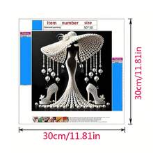 DIY 钻石画套装，亚克力圆钻，卡通主题刺绣马赛克艺术，全套适合初学者，非常适合家居装饰和墙壁艺术 - 彩色 - 查看 10