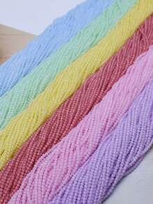 2毫米 1串 180颗 玻璃珠 小刻面玻璃吊坠隔珠 用于珠宝制作 DIY配件 - 2mm 瓷料小珠子 - 查看 8