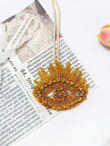 手工串珠包饰眼形包包吊坠手工串珠包包配件 Y2K - 彩色 - 查看 9