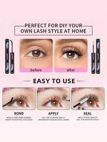 Waloshow Eyelash Adhesives - 黑色 - 查看 3