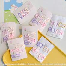 40pcs Heart & Star Shaped Hair Clips, Suitable For Women, Suitable For Daily Wear (8pcs Per Design, Random Colors), Hair Accessories, Head Accessories, Hairpin - Multicolor - View 15