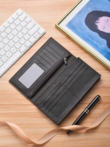 Men's Wallet, Fashion Long Bifold Wallet, Multi-Card Slots, Slim Soft Leather Vertical Wallet, Large Capacity, For Young Men - Multicolor - View 5