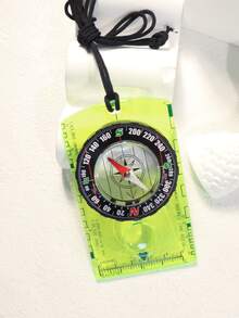 1pc Multifunctional Outdoor Compass With Map Scale, Magnifier, Copper Cap Nail Compass, Colored Map Scale, Surveying Scale, Orientation Compass, Outdoor Compass, Professional Surveying, Daily Emergency, Precise, Unbiased, Centimeter-Level Calibration, Professional-Grade, Precise Navigation Compass - Multicolor - View 3