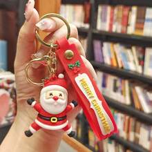 Santa Claus Doll Keychain Elk Socks Christmas Tree Pendant Superhero Themed Gift For Christmas, Halloween, Valentine's Day Gift Gift Ideas Bag Accessories Lanyards With Id Holder Car Accessories Bag Charms Car Accessories Teacher Friend Sister - Multicolor - View 19