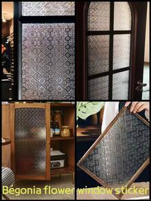 1 Volume 3D Laser Rainbow Windows, Translucent Sun Capture, Glue-Free Vinyl Windows Window Decals, Bathroom, Bedroom, Living Room, Office - Cutable