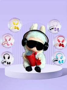 3pcs Doll Plastics Headphones Glasses Shoes For Labubu, Perfect DIY Fashion Gift Set For Teens, Students, Teachers, Bridesmaids & Friends | Ideal For Festivals, School Events, Holidays, Halloween, Autumn & Winter Celebrations, Christmas Decorations & Gifts | Great For Summer Vacations, Back To School, Outdoor Travel, Weddings, Family Trips & Travel Essentials (Doll Not Included)