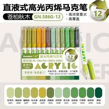 Juego de 12 colores, un total de 168 colores de marcadores acrílicos tridimensionales de punta dura y alto brillo, bolígrafos para dibujo y garabateo de estudiantes, bolígrafos de gel de 1.0 mm con efecto tridimensional, papel de gran capacidad e impermeable, bolígrafos de dibujo multicolor y bolígrafos de marcado de puntos clave, que se pueden usar para manualidades en diversos materiales como piedra, vidrio, plástico, madera y papel