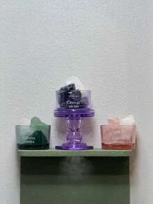 1 pieza Juego de difusor de aromas sin llama con piedra de cristal natural y taza de vidrio, decoración de piedra de aroma de cristal simple y de calidad para dormitorio, sala de estar, escritorio, difusor de aromaterapia, regalo del Día de la Madre, regalo de cumpleaños para ella, accesorio de decoración del hogar. El producto incluye solo la piedra de cristal y la taza de vidrio, sin aceites esenciales. Se enviará una nueva versión o una versión antigua al azar.