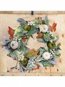 1pc/Halloween Thanksgiving Autumn Simulation Garland Frost Leaf Pumpkin Pendant Door Decoration Window Decoration Props - Multicolor - View 5