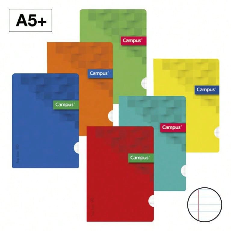 Copertina in plastica a righe orizzontali con doppio margine