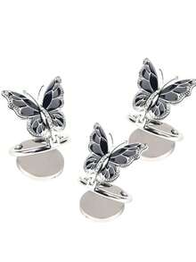 Support de téléphone en forme de papillon et mignon, rotation à 360°, repose-doigt réglable de haute qualité et brillant - universel, compatible avec , tous les smartphones, accessoires de téléphone mignons, support de bague de téléphone lumineux, accessoires de téléphone portable, support de bague de téléphone portable