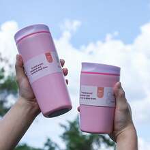 1 caneca de viagem com isolamento a vácuo de aço inoxidável de 12 oz/20 oz, xícara de café portátil adequada para carro, escritório, casa, acampamento, recipiente moderno para bebidas, recipiente doméstico durável, material, companheiro de viagem ao ar livre/presente de Natal