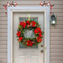 1/2/400 set di decorazioni natalizie in legno per cornici di porte, con Babbo Natale, renne e pupazzi di neve, decorazioni divertenti e rustiche per porte, finestre e feste a tema natalizio, per interni ed esterni, decorazioni per la casa e le stanze