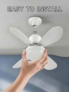 6-Blade LED Ceiling Fan With Light And Remote Control, E27 Base, 40W Dimmable LED Ceiling Fan Suitable For Bedroom And Living Room, 3 Wind Speeds, Timer, Night Light Function