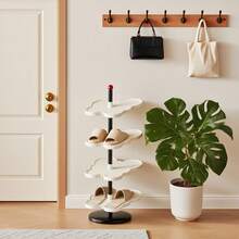 Estantería para zapatos de 3/4/5 niveles, organizador de zapatos de pie, fácil de ensamblar, estantería de almacenamiento de zapatos apilable para ahorrar espacio, sostiene múltiples pares de zapatos, para sala de estar, dormitorio, casa de alquiler