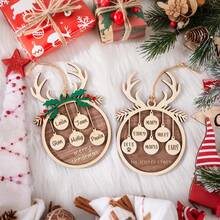 Personalized Family Christmas Ornament,Wooden Family Ornament,Family Name Ornament,Christmas Tree Hanging Ornament,Holiday Decor,Family Gift,Elegant Living,Artful Living - Multicolor - View 8
