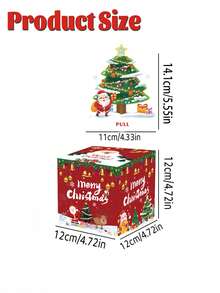 圣诞现金礼盒 - 为朋友、女朋友、妻子、姐妹准备的趣味惊喜现金盒 | 完美的节日派对配件，适合圣诞节 - 彩色 - 查看 7