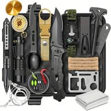 Survival Kit 25 In 1, First Aid Kit, Survival Gear, Christmas Birthday Gifts For Men Boyfriend Him Husband Camping, Hiking, Hunting, Fishing