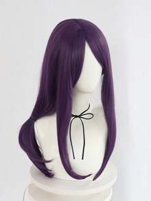 Heat Resistant Chemical Fiber Wigs Daily Wear Women Wigs Sweet Cute Wigs Prom Party Wigs Natural Hair - 紫色 - 查看 3