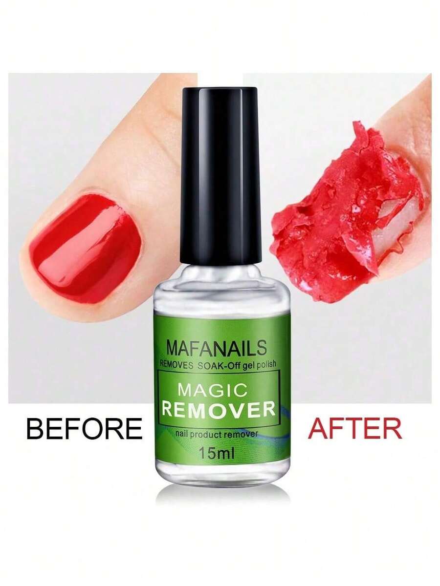 2/4PCS 15ml Gel Nail Polish Remover Soak-Off Gel Polish Remover, 1pc Removes Nail Polish In 2-5 Minutes 15ml 0.5fl.Oz Quickly & Easily No Soaking Or Wrapping Quickly Removes Soak-Off Gel Polish, Professional Non-Irritating Nail Polish Remover Gel Nail Polish Remover 1 Pack - Professional Gel Polish Remover For Nails Kit Quick Effective Gel Remover For Soak-Off Gel Polish - Nhiều màu - Xem 1
