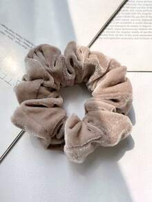 6个装休闲百搭简约纯色发圈，发绳马尾辫头饰发带橡皮筋美妆家居发饰节日配饰 - 彩色 - 查看 5