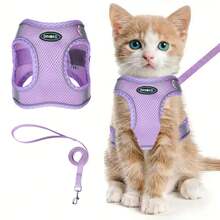 1 pieza Arnés reflectante y transpirable de malla para mascotas pequeñas y medianas