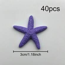 20pcs Resin Starfish Decorations, 1.18 Inch - Perfect For Weddings, Holidays, Home Crafts, Home Decor Ornaments & Accessories Best Gifts Birthday Graduation