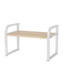 一套多层厨房台面收纳架，可伸缩锅架，桌面调料架 - 彩色 - 查看 11