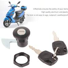 - Kit de Bloqueo de Llave para Motocicleta Juego de Cerraduras para Maletero Trasero Accesorio para Patinete, Bloqueo Trasero Plstico de Aluminio Universal para Motocicletas Elctricas 2 - inicial - Ver 3