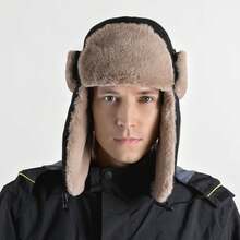 Men Women Winter Warmer Hat Russian Ushanka Aviator Hats Snow Skiing Hat Cold Weather Outdoor Hunting Hiking Warm Hats With Ear Flaps