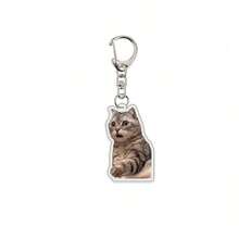 1pc/4pcs Pet Keychain Photo Acrylic Pendant Accessory Backpack School Letter - 彩色 - 查看 7