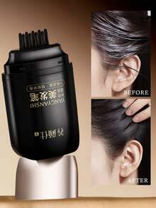 1 Set Barra para retocar el cabello, para cubrir las raíces blancas del cabello, rápido y fácil, disponible en negro, marrón oscuro, marrón claro, diseño portátil, unisex, cobertura natural, resistente al agua y de secado rápido, encubridor de raíces de emergencia - Multicolor - Ver 1