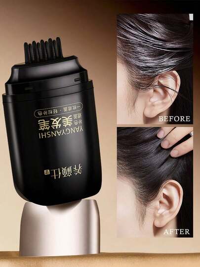 1 Set Of Hair Dye Pens For Covering White Hair, Instantly And Quickly Covering The Root Color Of White Hair, Black, Dark Brown, Light Brown, Portable, Suitable For Both Men And Women, Naturally Covering White Hair, Waterproof, Quick Drying, Emergency Color Repair Hair Stick