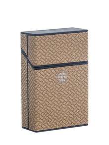 1pc Woven Pattern 20 Cigarette Capacity Plastic Protective Case, Creative Portable Storage Box, Elegant Unisex Accessory