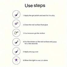 1 Sheet Chinese Nail Art Stickers - Traditional Chinese Painting With Bamboo, Ink Wash Painting - Self-Adhesive Matte Finish - For Manicure, Pedicure, Home Decor - Asian Beauty Salon Decoration - Easy Application Nail Decals - Cultural Decoration, Nail Stickers For Nail Art, Pedicure Accessories, Cultural Motif, Embossed Design, Detailed Craftsmanship, Manicure Accessories, Highquality Decals, Manicure Lovers, Pedicure Enthusiasts, Luxury Manicure, Precision Crafting, Top Quality - 黑色 - 查看 6