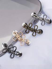 Strângător de talie pentru blugi, catarame cu nod norocos, nasturi detașabili fără cuie și fără cusături, pot fi folosiți pentru a ajusta dimensiunea taliei pantalonilor și fustelor, accesorii vestimentare practice și la modă, pentru nunți, petreceri, plajă, ocazii casual și sportive