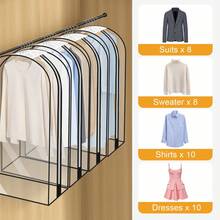 Shoze 4 Pack Garment Bags With Zip, For Wardrobe, Suit Bags - 40in - View 4