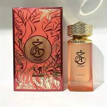 Khair Fusion Paris Women's Perfume - Persistent Lychee, Blackberry And Red Apple Fragrance, Elegant Golden Flower Design Bottle Body, Formaldehyde Free/BPA Luxury Perfume, Suitable For Daily And Special Occasions (3.4 Oz/100 Ml) - 粉色 - 查看 4