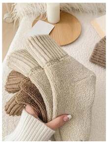 5 pares de calcetines de invierno para mujer, gruesos y cálidos, de punto suave y vintage, para usar con botas de nieve o de tobillo