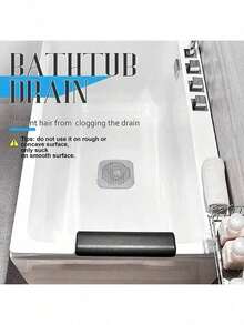 1pc Silicone Hair Catcher And Drain Stopper For Bathtub/Shower - Prevents Clogging And Odor - Multicolor - View 9