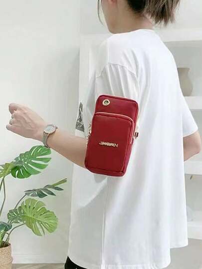 户外运动休闲包，时尚拉链钱包，女士休闲手拿包多功能手机包腕包，女士小斜挎包，多拉链金属装饰手机单肩包，便携手提包，臂包，热销亚麻手机包