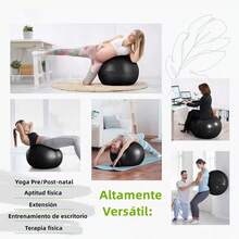 Pelota Pilates de 25cm/65cm ,Mini Pelotas de Yoga,Ball de Ejercicio Grande Antipinchazos,Pelotas para Fisioterapia Chica Antideslizante,Ideal para Entrenamiento de Equilibrio,Fuerza del Núcleo - azul - Ver 4